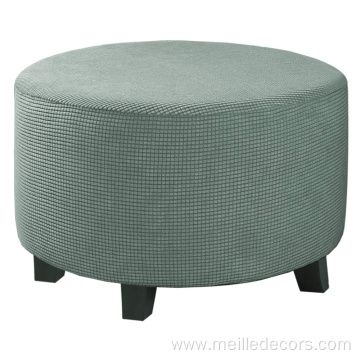 Round Moroccan Pouf Foot Stool Ottoman Cover